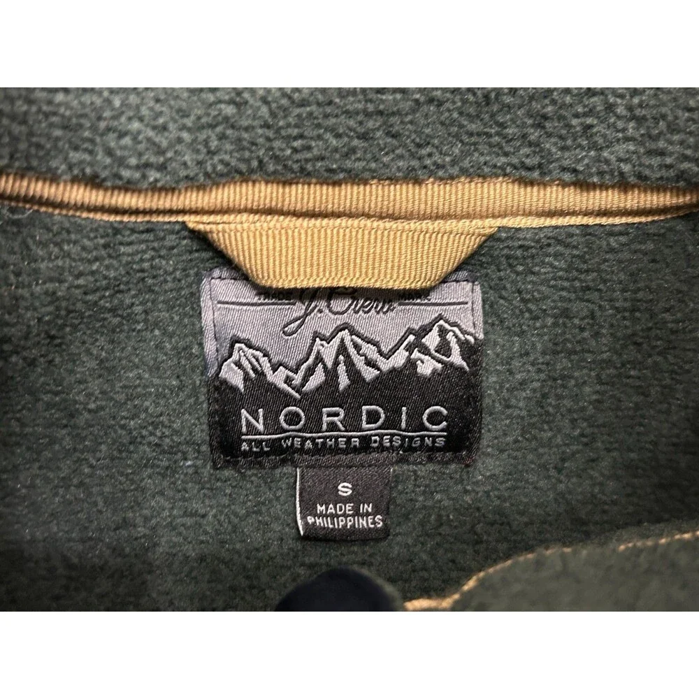 J Crew Nordic Polartec Sweater Mens Small 1/4 Zip Outdoor Gorpcore Preppy Tech